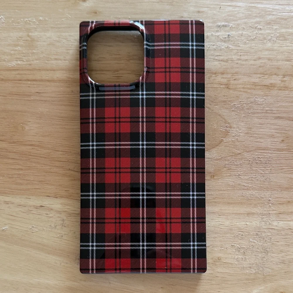 Plaid Red and Black Phone Case